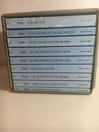 The Complete Set Of Laura Ingalls Wilder’s Little House Books Vintage 1953 Hard
