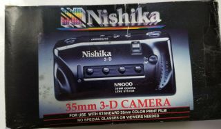 Nishika N9000 3D 35mm Quadra Lens Film Camera n - 9000 open box 3
