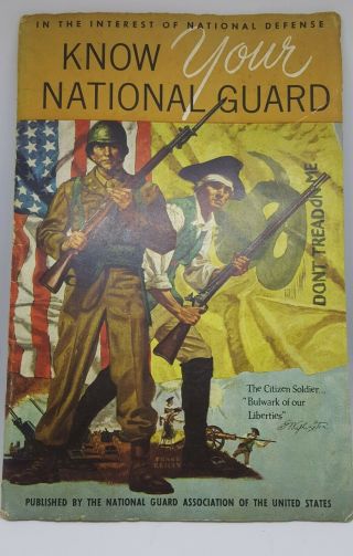 Vintage National Guard Recruitment Pamphlet