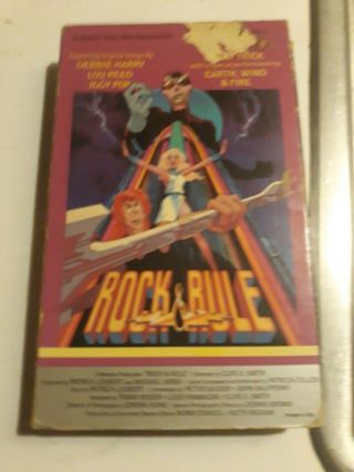 Vtg 19873 1986 MGM/UA Rock & Rule Big Box VHS Cult Animation Debbie Harry 8