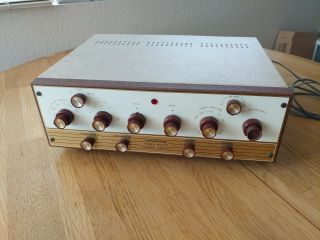 Lafayette Kt - 600 Stereo Preamplifier Preamp With Telefunken 12ax7 Tubes