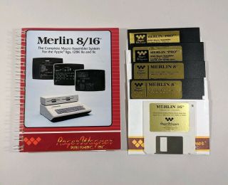 Merlin 8/16 Complete Macro Assembler For Apple Ii Vintage Computer Program