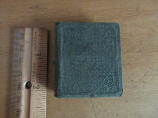 Old History Of The Bible Miniature Book 1865 Tiny 2 " Jesus Story God Civil War,