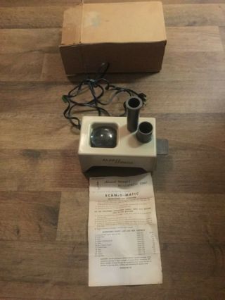 Vintage Scan - O - Matic Coin Viewer/magnifier