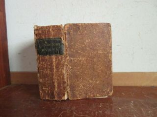 Old Methodist Episcopal Church Hymns Miniature Leather Book 1851 Bible Worship,