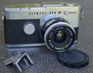 Olympus Pen - Ft W/ G.  Zuiko 1:3.  5 20mm Lens / Accsy Shoe Read