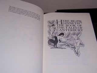 Folio Society THE CANTERBURY TALES Geoffrey Chaucer Illustrated by Eric Gill 4