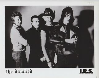Vintage Press Photograph - The Damned - Irs Records Photo