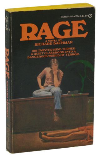Rage Stephen King As Richard Bachman First Edition 1st Printing 1977 Mmpb