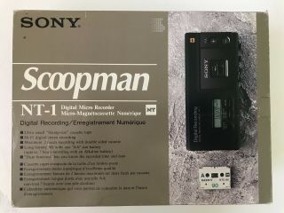 Sony Scoopman Nt - 1 Digital Micro Recorder & Operating Instructions