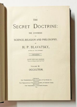 The Secret Doctrine HELENA BLAVATSKY 6 vols FIRST EDITION 1888 Lucifer THEOSOPHY 11