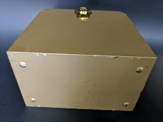 VINTAGE 1950s METAL AMFILE PLATTER PAK 45 RPM RECORD BOX STORAGE CASE STURDY 6