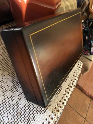 Vintage Wood Anti Tarnish Felt Silverware Flatware Storage Box Casechestreduced$
