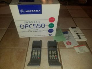 Vintage Motorola Microtac Dpc550 Cell Phones (2)