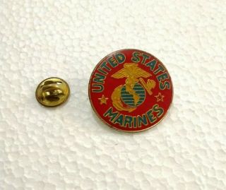 United States Marines - Vintage Enamel Pin Badge Rare