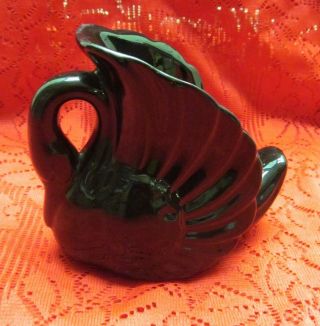 Vintage Art Pottery Ceramic Black Swan Planter Made In Japan