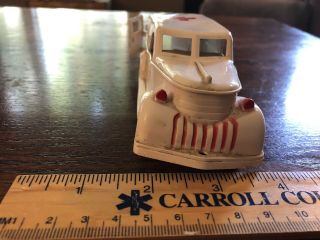 Vintage Ideal Toys Hard Plastic Ambulance 1940 - 50s 3