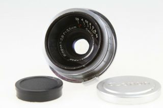 Zeiss Heavy Biogon 3.  5cm (35mm) F/2.  8 Red T Lens For Zeiss Ikon Contax Ii Iii