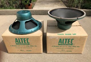 Altec Lansing 416a 16 Ohm Woofers (pair) Vott Speakers 15 " With Boxes