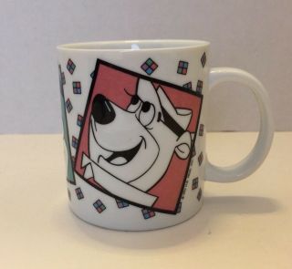 Vintage 1993 Scooby Doo Flintstone Yogi Bear Hanna Barbera Coffee Cup Mug