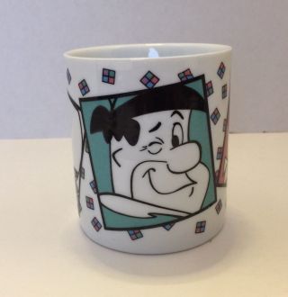 VINTAGE 1993 Scooby Doo Flintstone Yogi Bear Hanna Barbera COFFEE CUP MUG 2