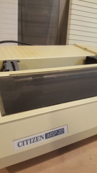 Citizen MSP - 20 Dot Matrix Printer Parallel Vintage Retro AL - 10 Atari IBM Apple ? 2