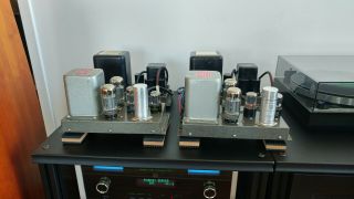 Heathkit W - 3M Tube Amplifier PAIR w/ 2 Power Supplies Acrosound PLUG ' N PLAY 2