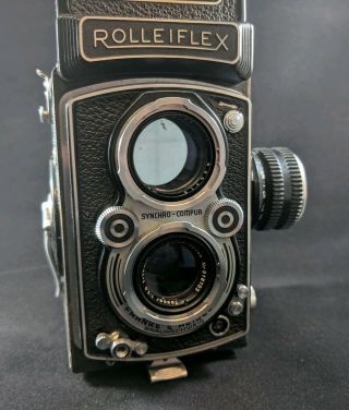 ROLLEIFLEX FRANKE & HEIDECKE Tessar 1:3.  5 f=75mm Synchro Compur TLR camera 2