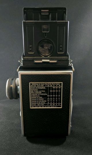 ROLLEIFLEX FRANKE & HEIDECKE Tessar 1:3.  5 f=75mm Synchro Compur TLR camera 6