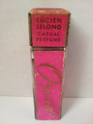 Rare 1946 Vintage LUCIEN LELONG Orgueil Casual Perfume 1 fl oz York Paris 2