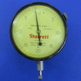 Vintage Starrett 655 - 138j Dial Indicator; Jeweled;.  100” X.  0005” 