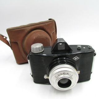 Vintage Agfa Film Camera Model Click I With Case