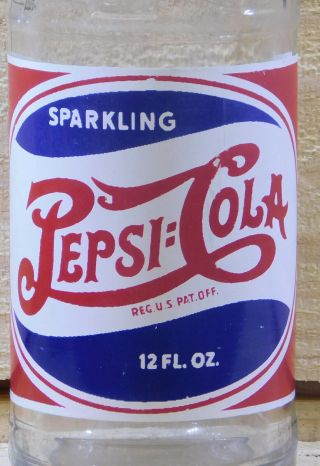 Vintage Soda Bottle,  Acl,  Pepsi Cola,  Alabama
