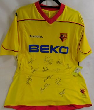 3 x Watford FC Official Vintage Signed Football Shirts 2