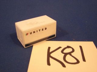 K81 Vintage Ho Scale Scenery Plastic Container United Airlines