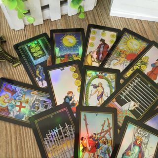 Tarot Cards Deck Factory Made Vintage With Colorful Card Box Game