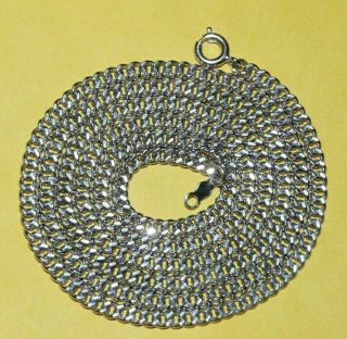 Vtg Designer Signed " Ca Co " Solid Sterling Silver 925 Chain Link 24 " Necklace