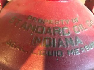 Vintage Standard Oil Can 5 Gallon 1930 ' s Embossed 7