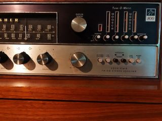 FISHER 800T 800 - T Receiver W/ Wood Case - and RK - 30 Remote 8
