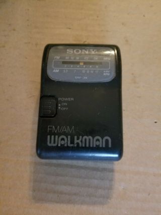 Vintage Sony Srf - 39 Fm/am Walkman Radio - Belt Clip,  Portable Radio,