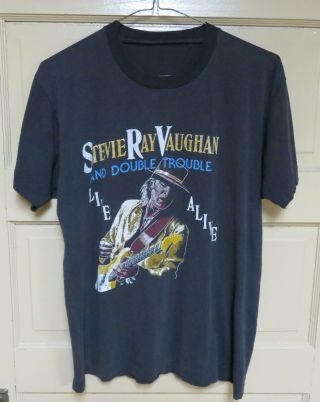 Vintage Stevie Ray Vaughan Live Alive Tour Concert Tee Shirt 1986 - 88