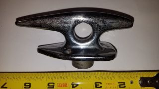 Boat Lift Ring / Cleat 4.  75 " Stainless Steel,  Vintage