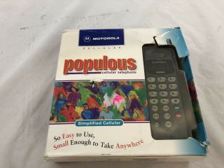 Vintage Motorola Populous Charger Cellular In Open Packaging