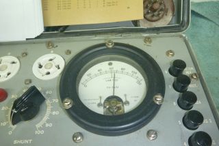 (4) Western Electric 328 A tubes,  on TV - 7A/U Tube Tester 8