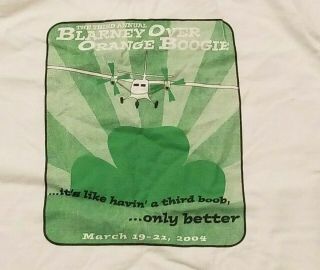 Vintage Skydive Orange Virginia Blarney Over Orange Boogie B.  O.  O.  B.  2004 T - Shirt