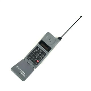 Motorola · Vintage Cellular Flip Phone Digital Personal Communicator · Gray