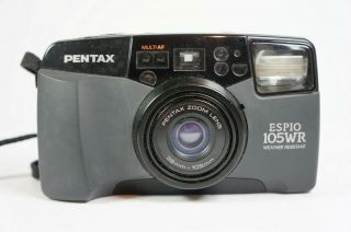 Vintage Pentax Espio 105 Wr Point & Shoot 35mm Film Camera