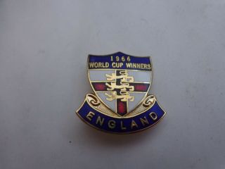 Classic Vintage England 1966 World Cup Winners Enamel Football Pin Badge