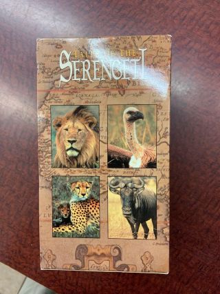 Vintage Collectible Rare Tales Of The Serengeti Vhs 4 Pc Box Set