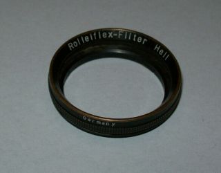 Vintage Rolleiflex Metal Filter Holder Adapter Ring 28.  5mm Made In Germany